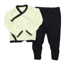 Primary.com Boys Navy | White Apparel Sets size: 0-3 Months